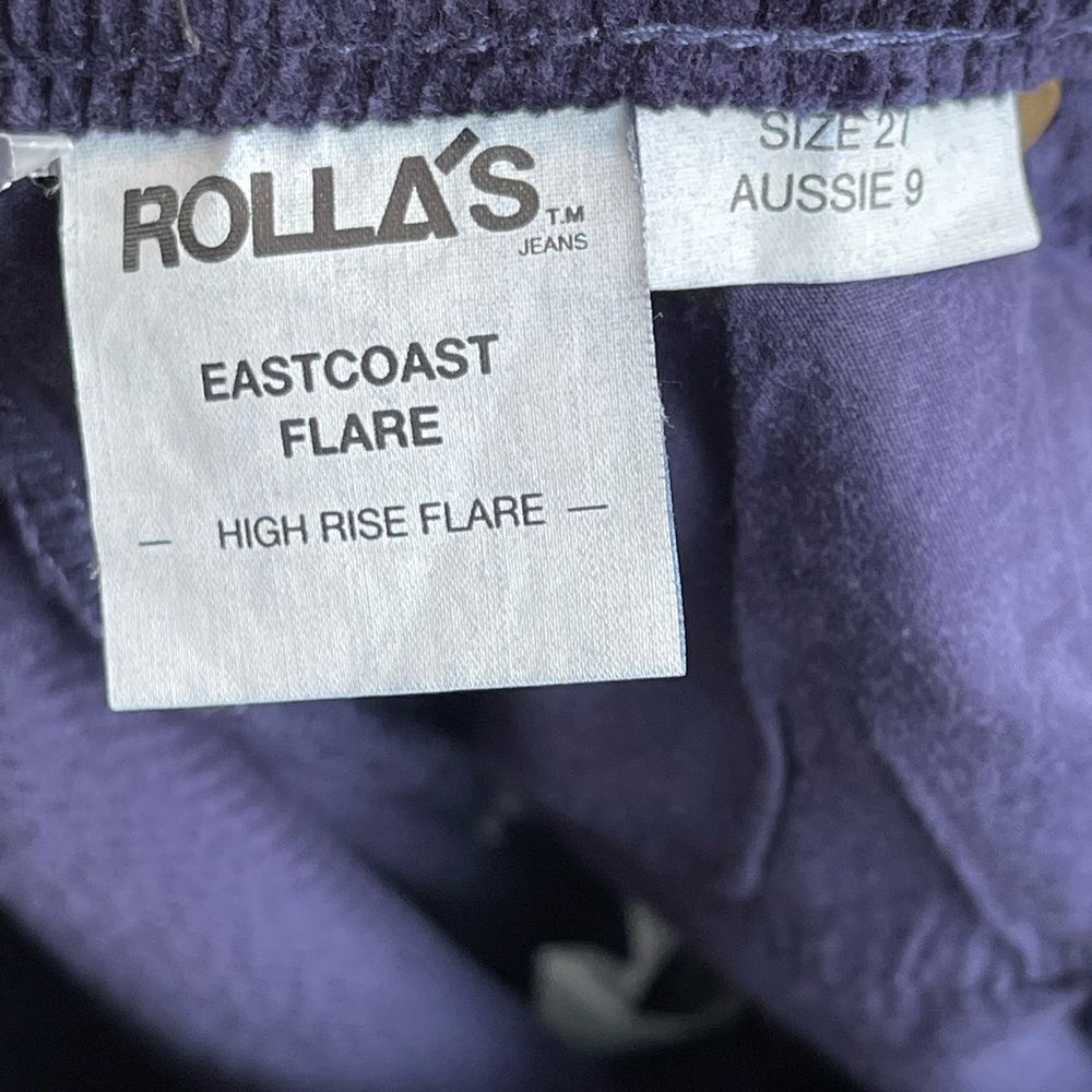 ROLLA'S Eastcoast flare corduroy in Navy. Boho 70’s inspired bell bottoms 27 NWT - Picture 10 of 11